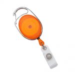 Badge reel with swivel hook (orange)