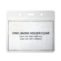 Porte-badge horizontal (vinyl)