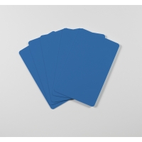 Blanco plastickaarten (blauw)