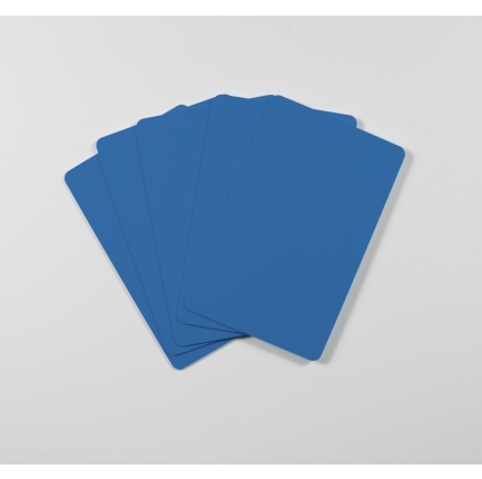 Blanco plastickaarten (blauw)