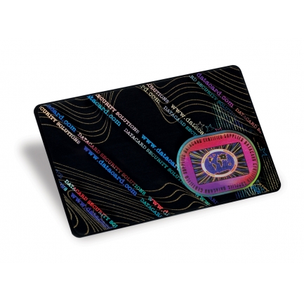 Datacard DuraGard Laminate, 0.6 mil, "Genuine Authentic", Full Card, High Resolution Image with Security Features