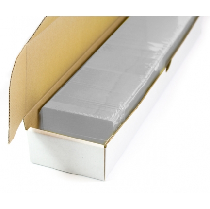 Blanco plastickaarten (zilver metallic)
